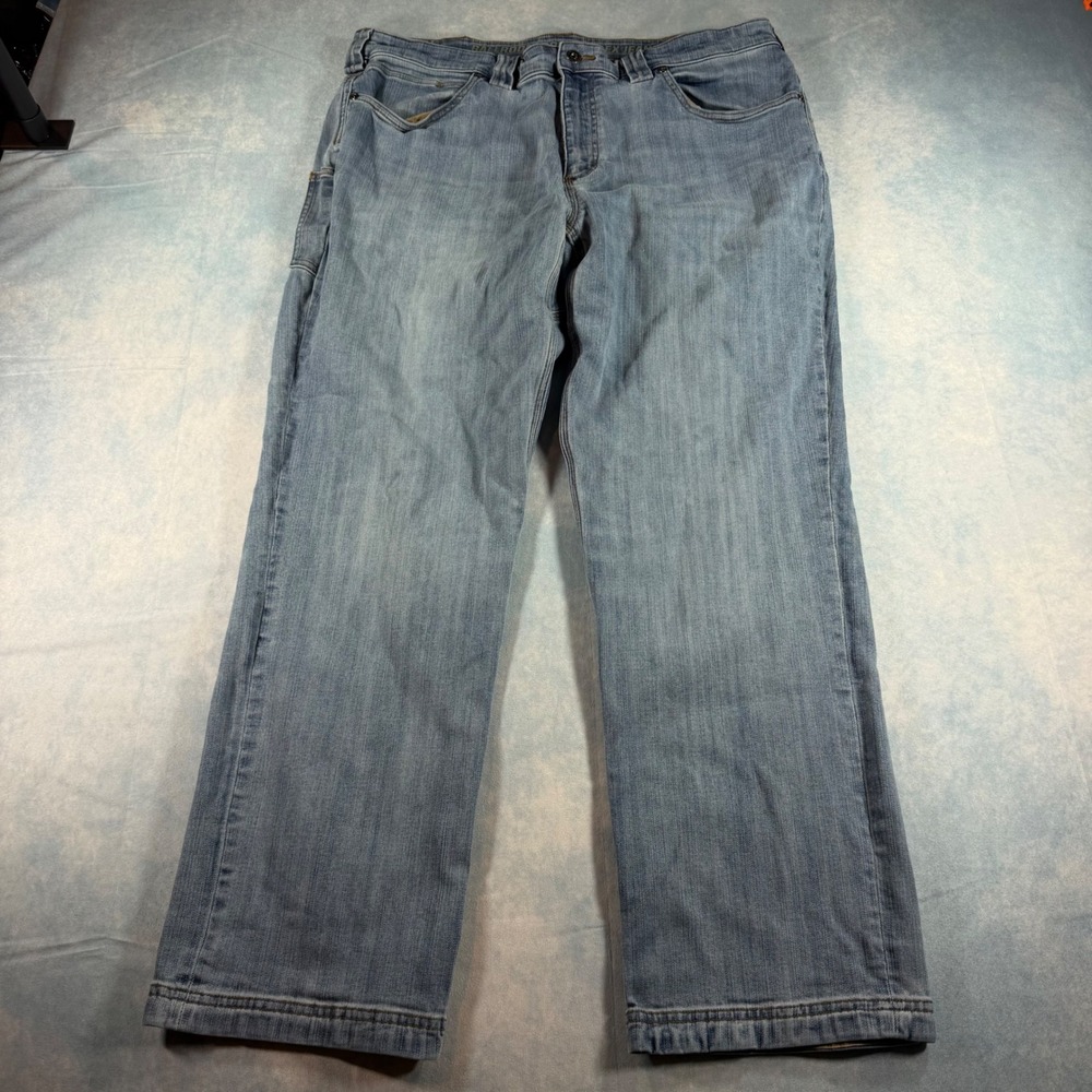 Duluth Ballroom Double Flex Jeans Mens 38x30 Light Wash Excellent Relaxed Fit - Picture 2 of 11